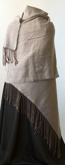 silky shawl with angorra